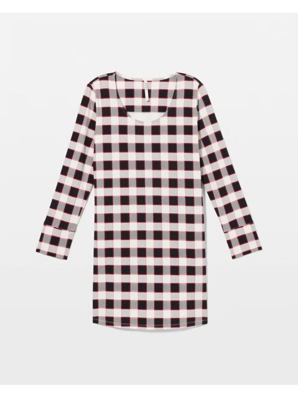 NEW Soma Dreamscape Plaid Sleepshirt Womens L Cotton Blend Comfy Fall Lounge